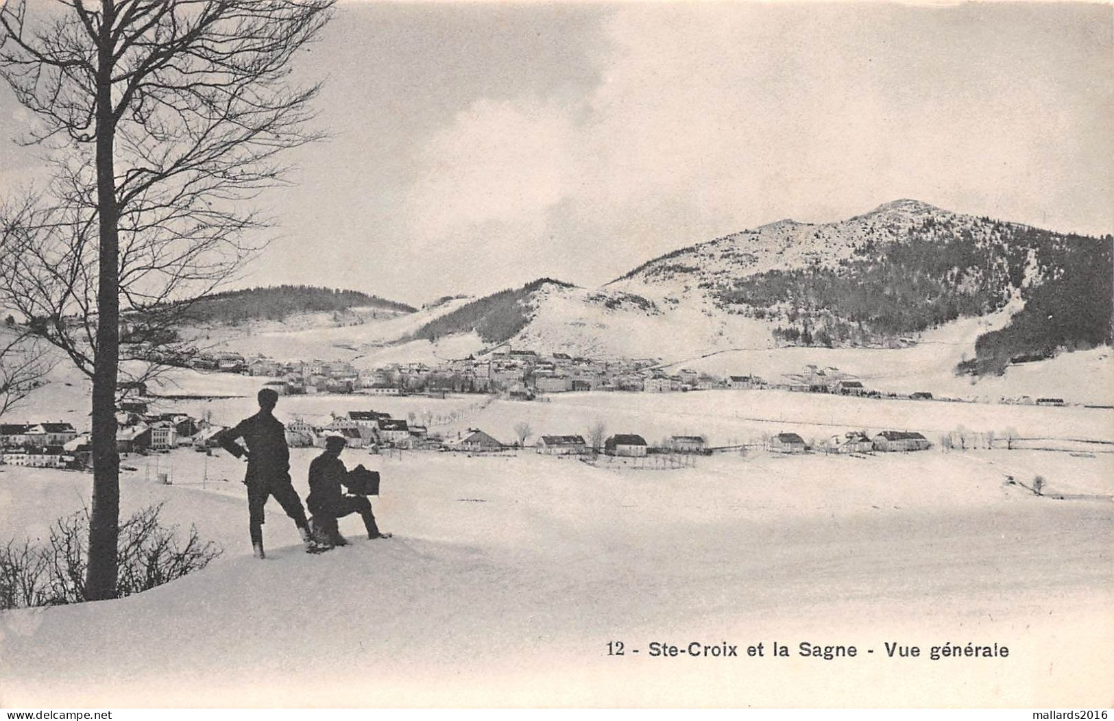 STE. CROIX ET LA SAGNE - VUE GENERALE ~  A VINTAGE POSTCARD #235931 - Sainte-Croix 