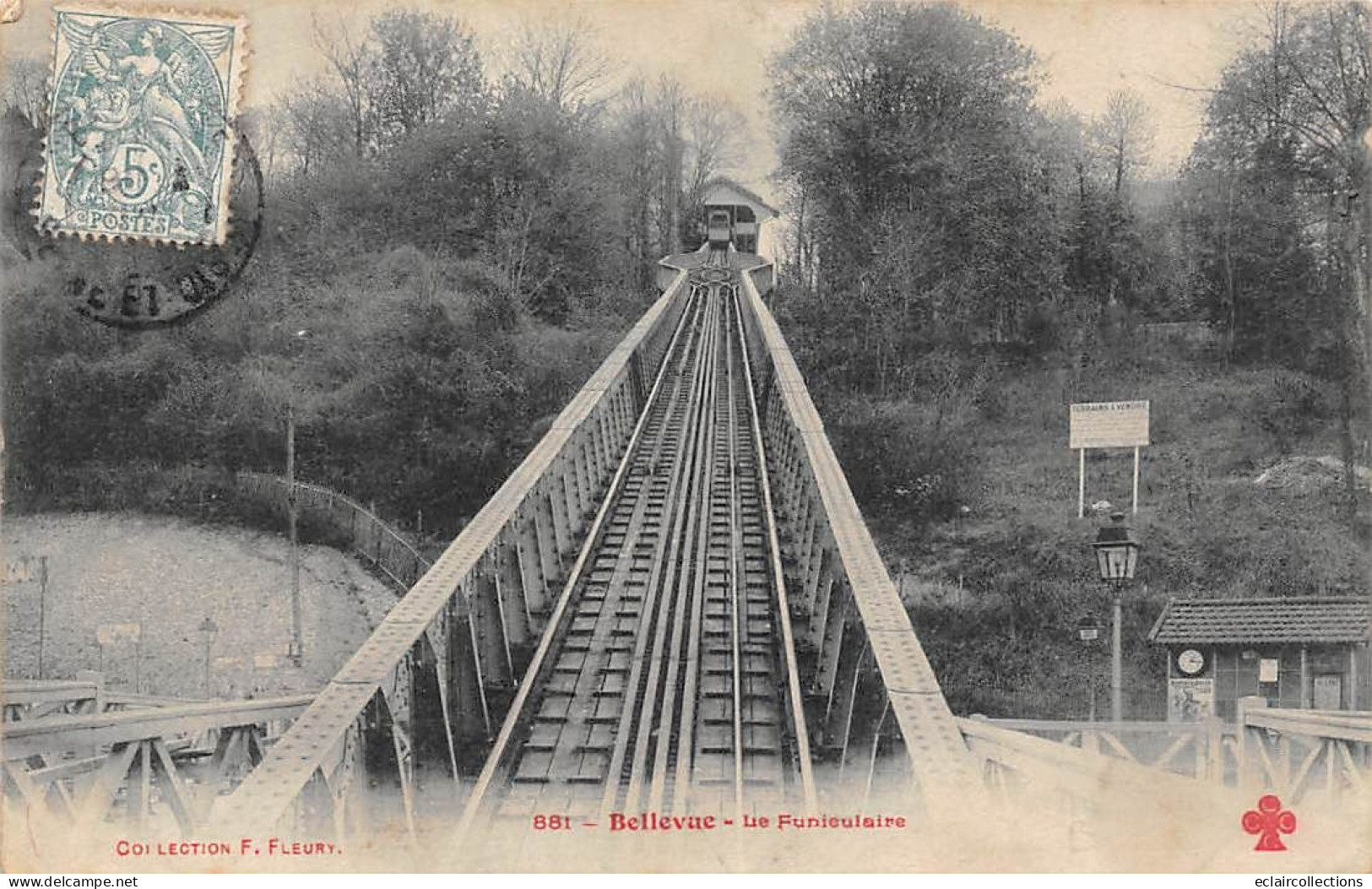 Meudon         92           Bellevue.  Le Funiculaire     N° 881   (voir Scan) - Meudon