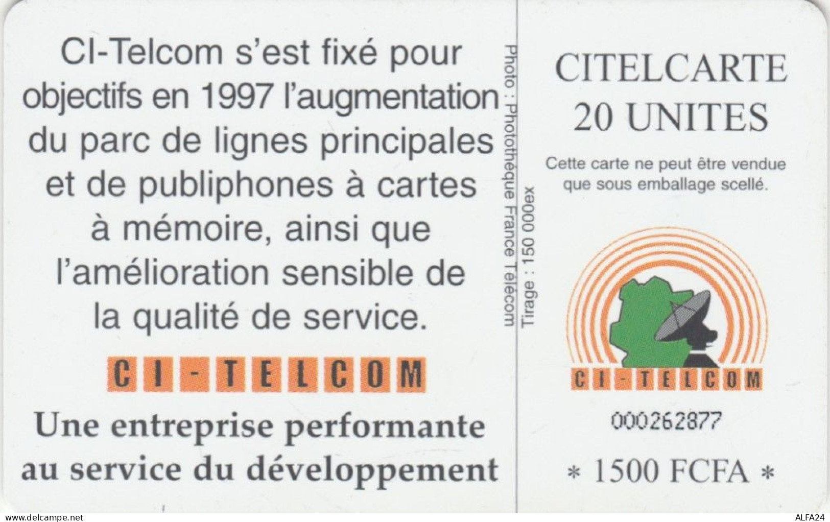 PHONE CARD COSTA D'AVORIO (E72.50.4 - Ivory Coast