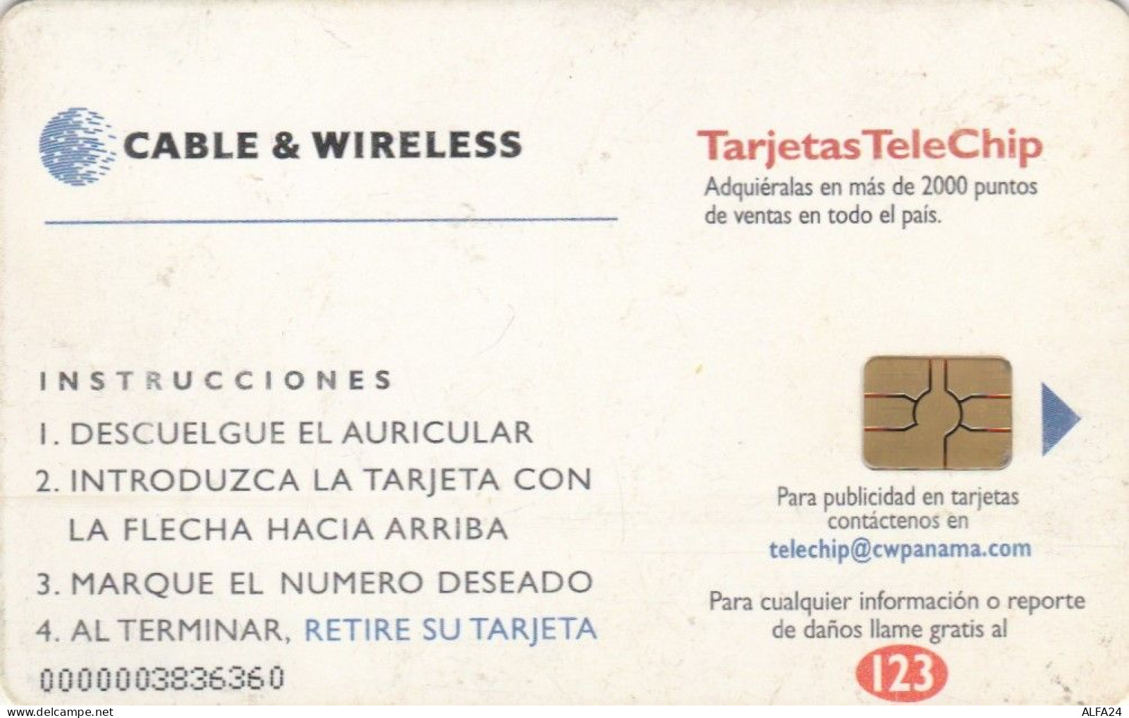 PHONE CARD PANAMA (E72.43.6 - Panama