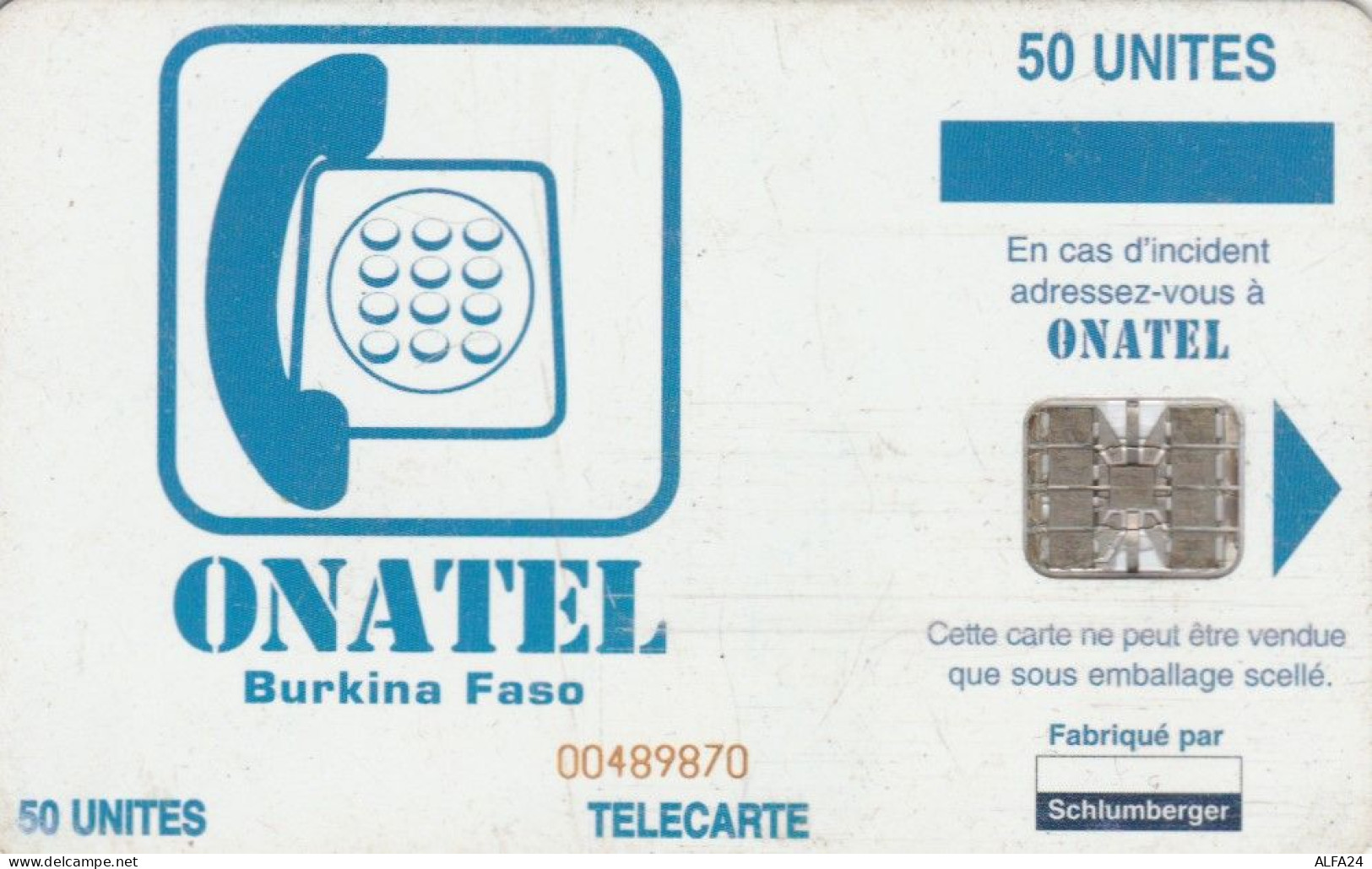 PHONE CARD BURKINA FASO (E72.43.3 - Burkina Faso