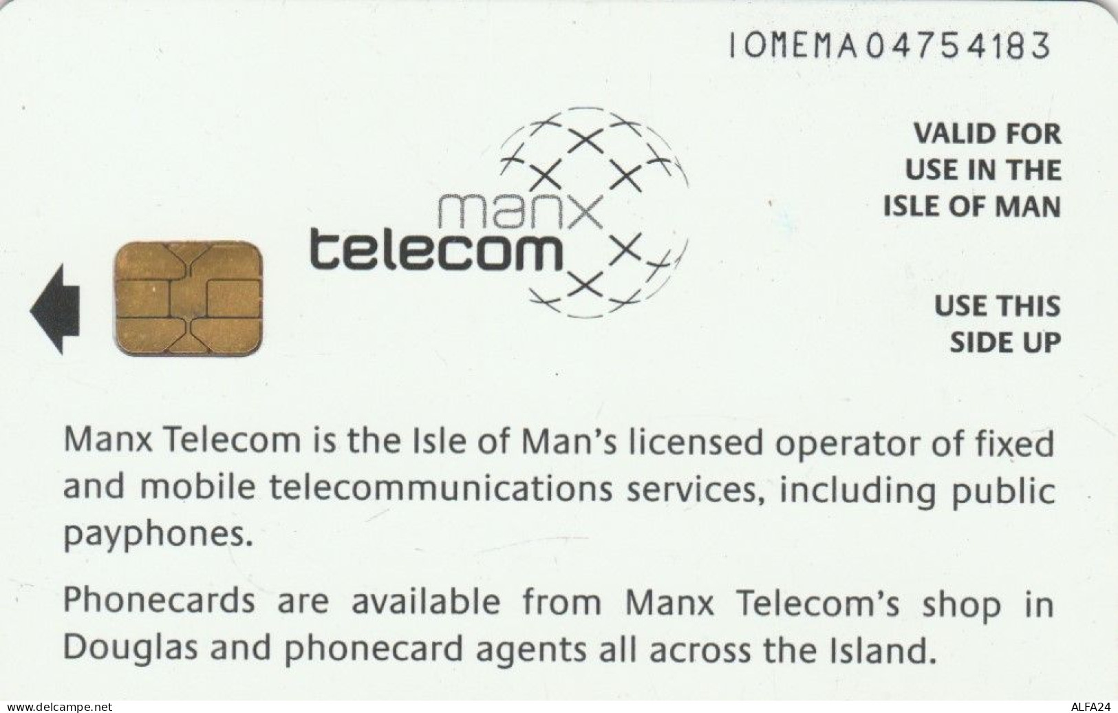 PHONE CARD ISOLA MAN (E72.30.4 - Man (Ile De)