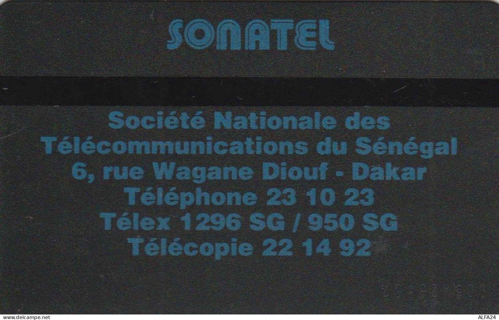 PHONE CARD SENEGAL (E72.28.3 - Senegal