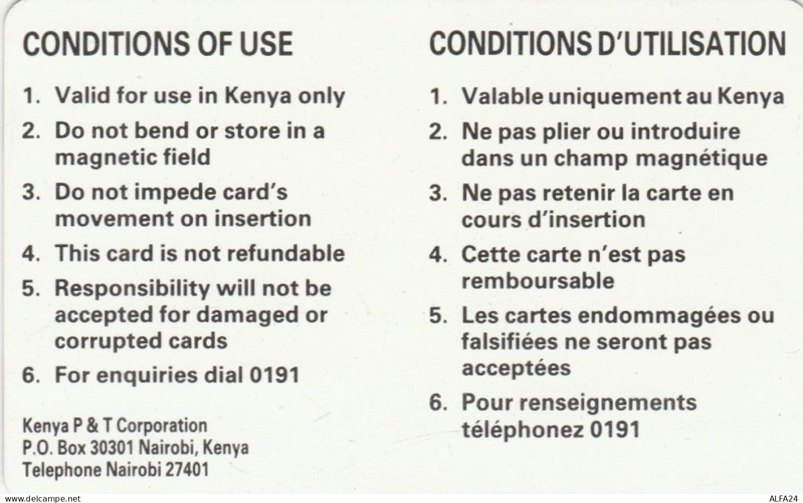 PHONE CARD KENIA (E72.24.4 - Kenia