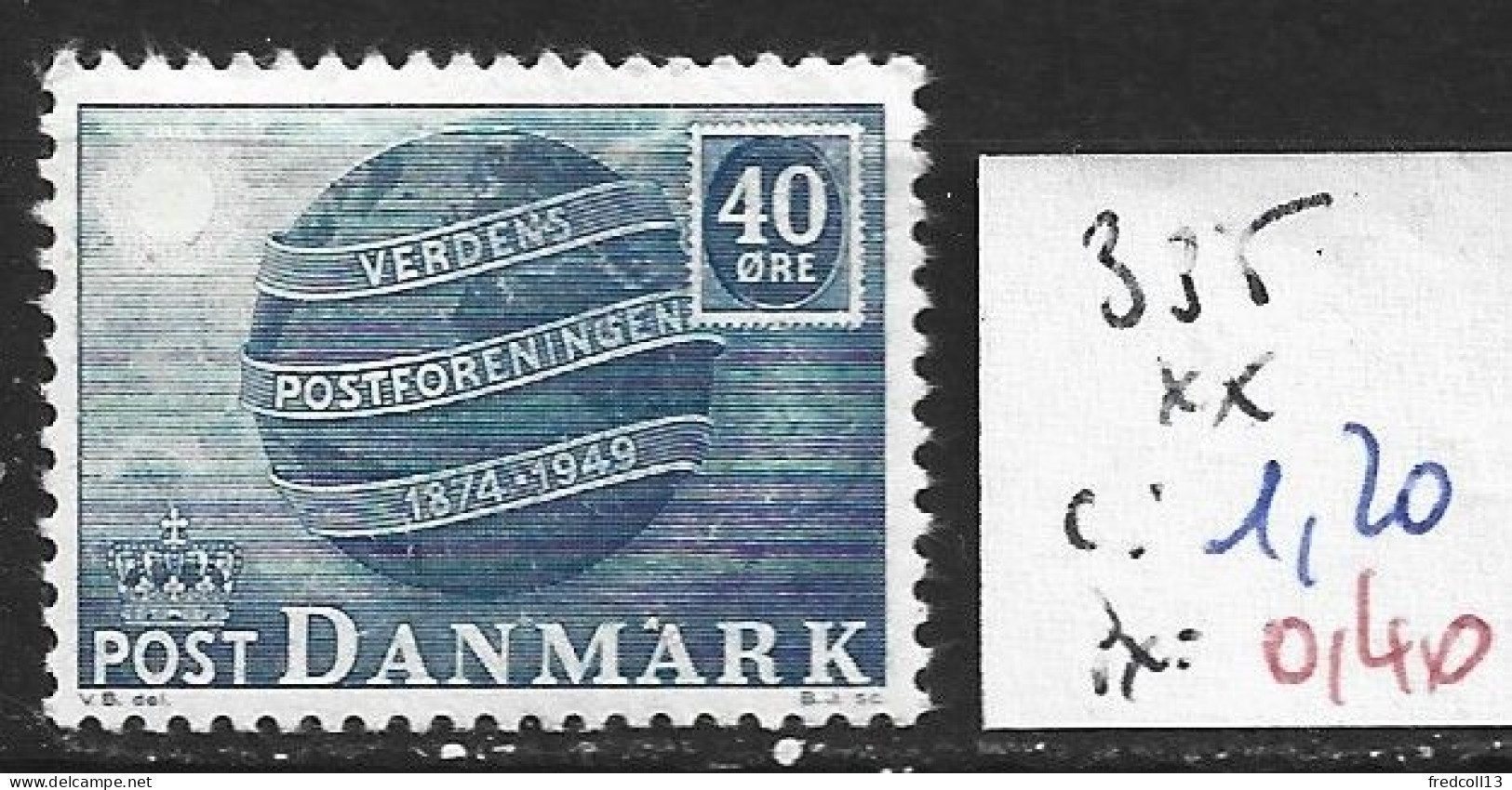 DANEMARK 335 ** Côte 1.20 € - Ungebraucht