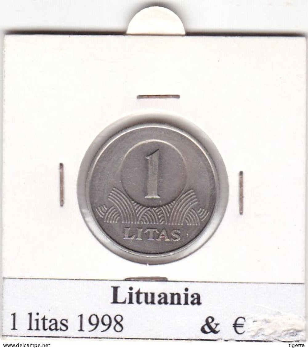 LITUANIA  1 LITAS ANNO 1998 COME DA FOTO - Lituanie