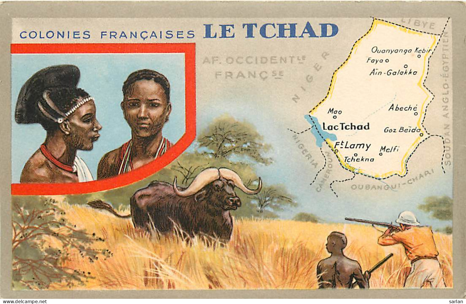 TCHAD ,  LION NOIR , Descriptif Au Dos , * 375 05 - Tchad