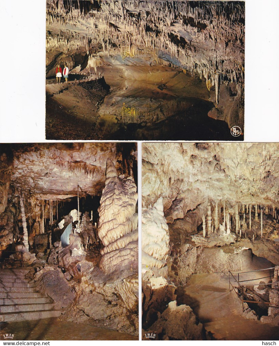 488240Belgique, Les Grottes de Han sur Lesse. 7 Kaarten. 