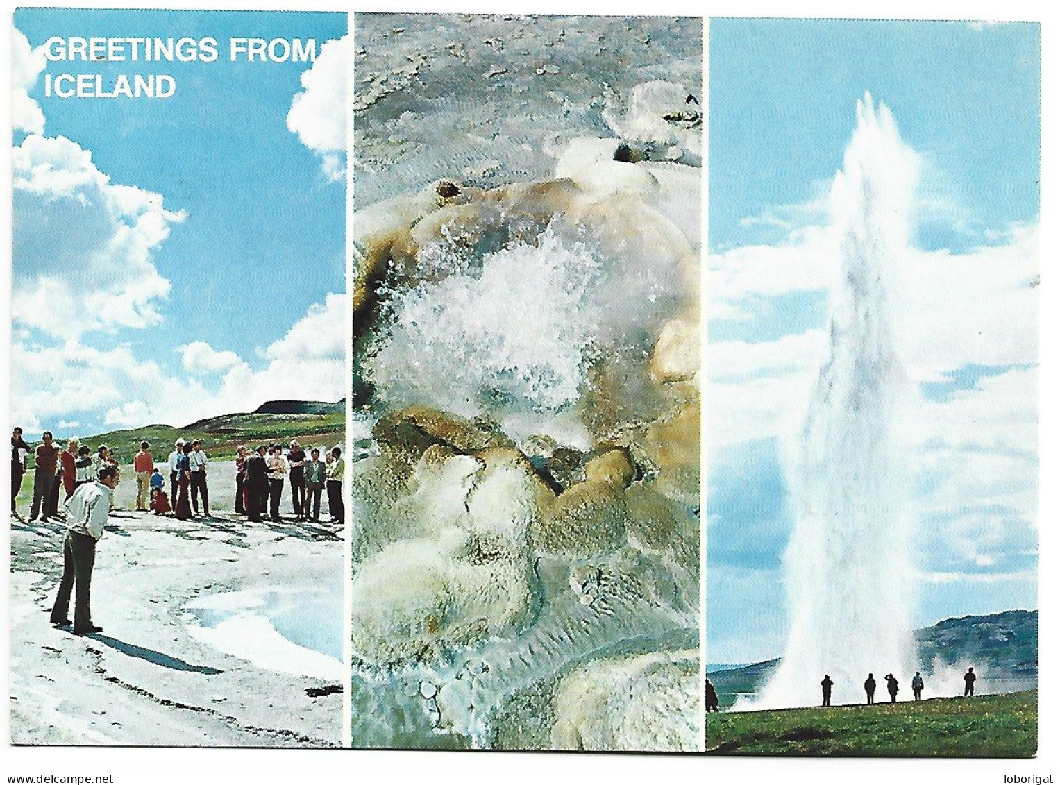 THE AREA AROUND THE GREAD GEYSIR HAS MANY ACTIVE SPRINGS LIKE STROKKUR (RIGHT).-  ICELAND.-  ( ISLANDIA ) - Islande