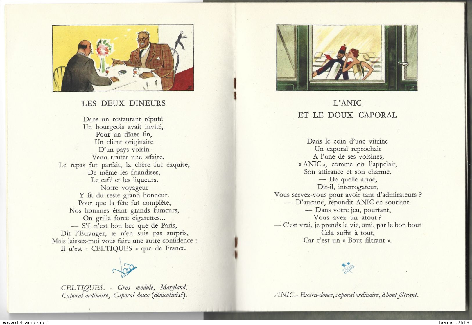 Livret  Cigarettes  - Tabac -  Petites Fables A L'usage  Des Grands Fumers  Seita  -1939 - Altri & Non Classificati