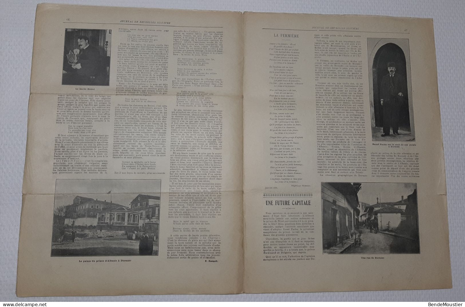 Journal De Bruxelles Illustré - Paul Déroulède - Cyclisme " Les Six Day Bruxelloise " 8 Février 1914. - Informations Générales