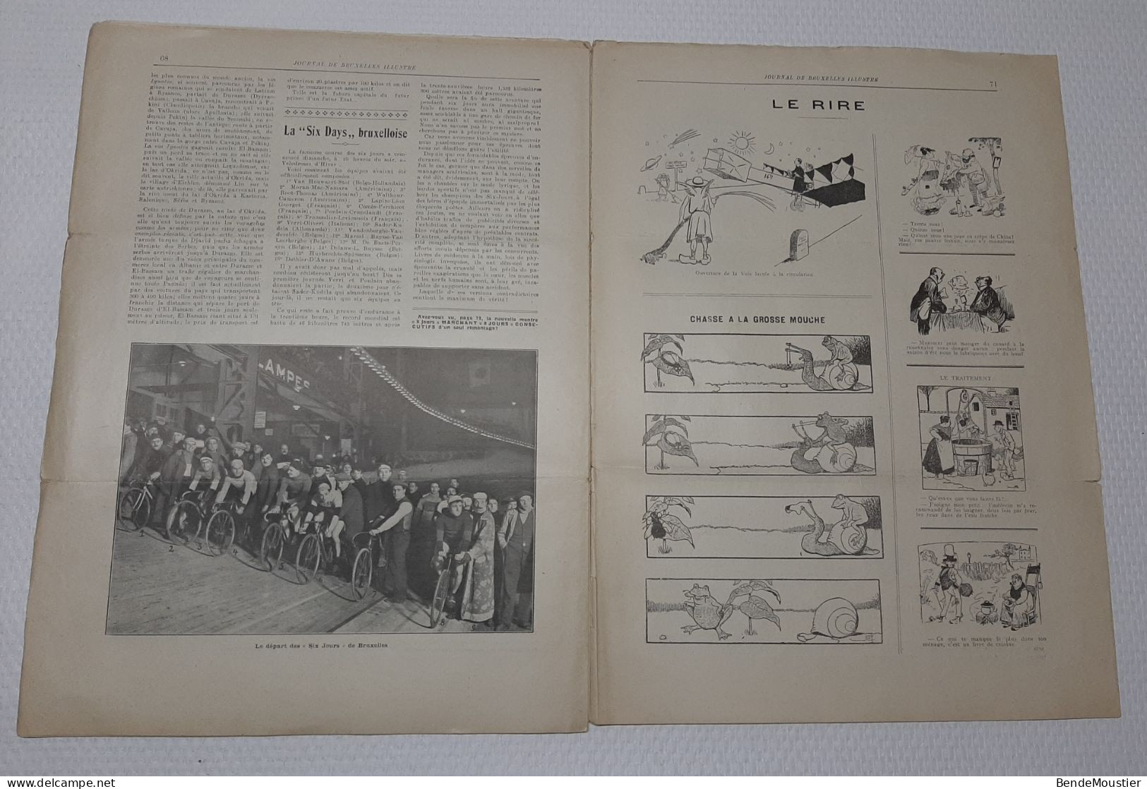 Journal De Bruxelles Illustré - Paul Déroulède - Cyclisme " Les Six Day Bruxelloise " 8 Février 1914. - General Issues