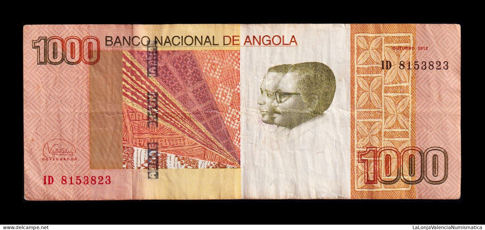 Angola 1000 Kwanzas 2012 Pick 156b Bc/Mbc F/Vf - Angola