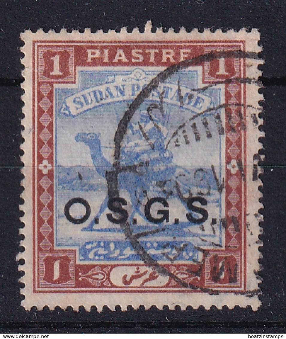 Sdn: 1903/12   Official - Arab Postman 'O.S.G.S.' OVPT  SG O8   1P   Used - Sudan (...-1951)