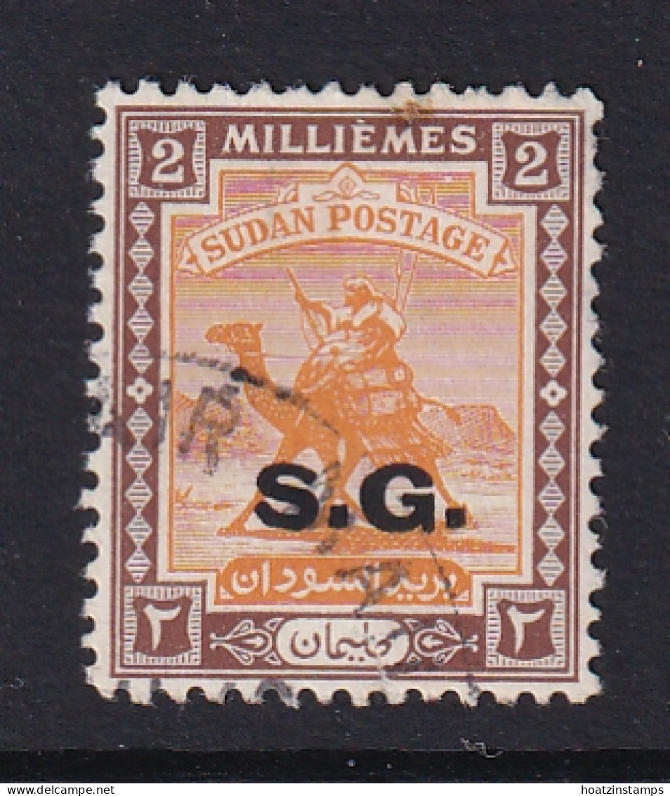 Sdn: 1948   Official - Arab Postman  'S.G.'  OVPT   SG O44    2m    Used - Soudan (...-1951)