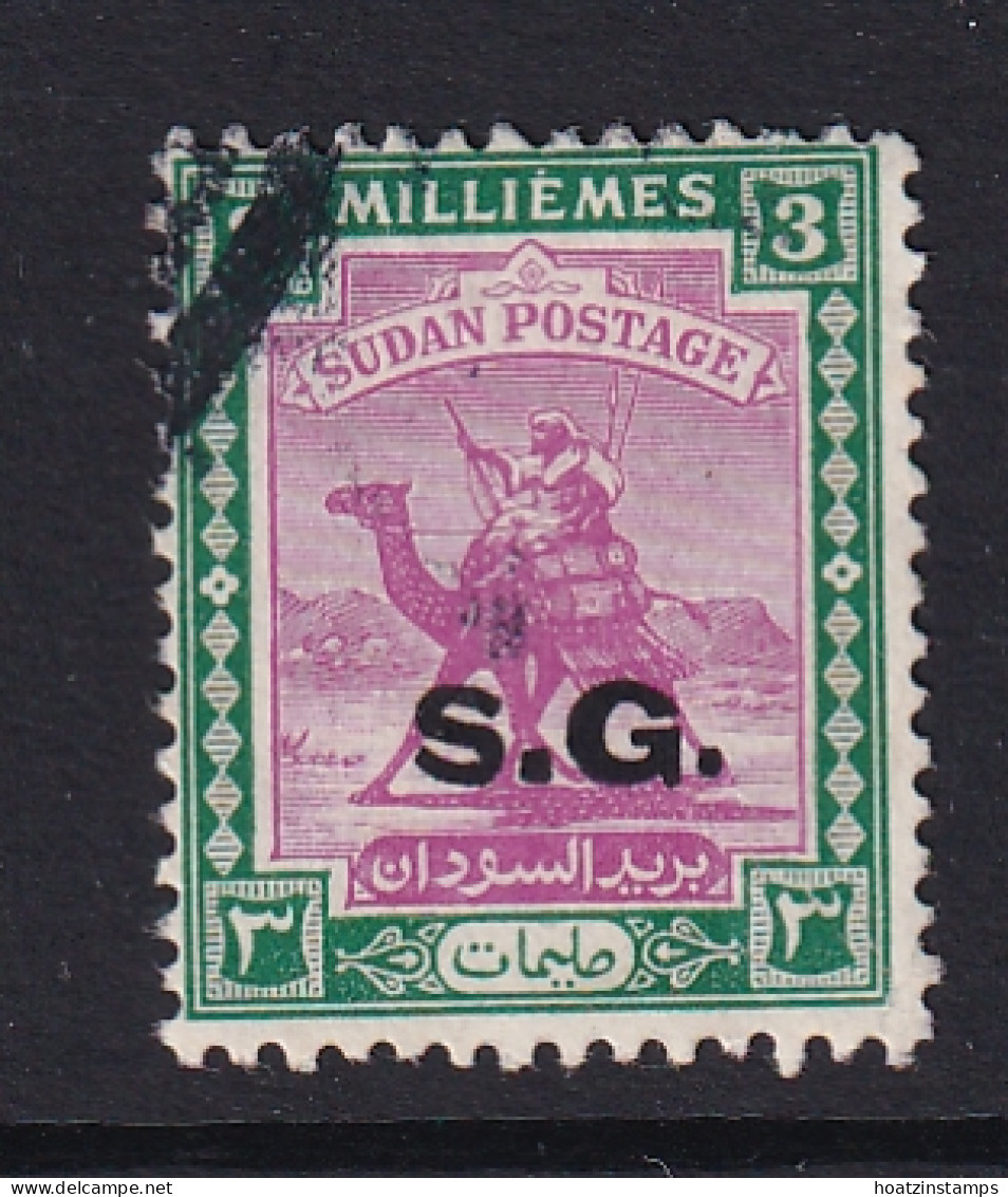 Sdn: 1948   Official - Arab Postman  'S.G.'  OVPT   SG O45    3m    Used - Soudan (...-1951)