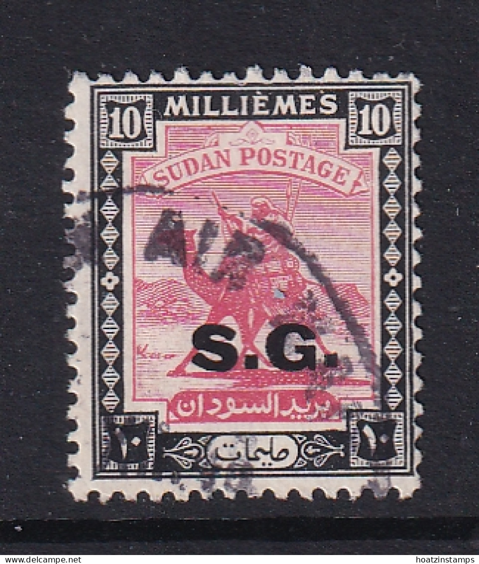 Sdn: 1948   Official - Arab Postman  'S.G.'  OVPT   SG O48    10m    Used - Soudan (...-1951)