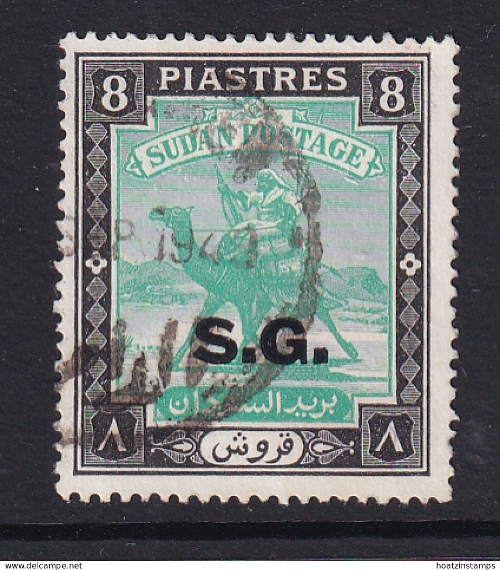 Sdn: 1948   Official - Arab Postman  'S.G.'  OVPT   SG O55    8P    Used - Soudan (...-1951)
