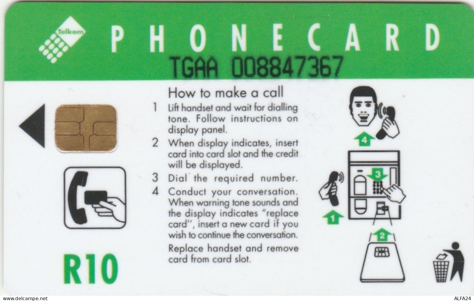 PHONE CARD SUDAFRICA (E73.38.6 - Sudafrica