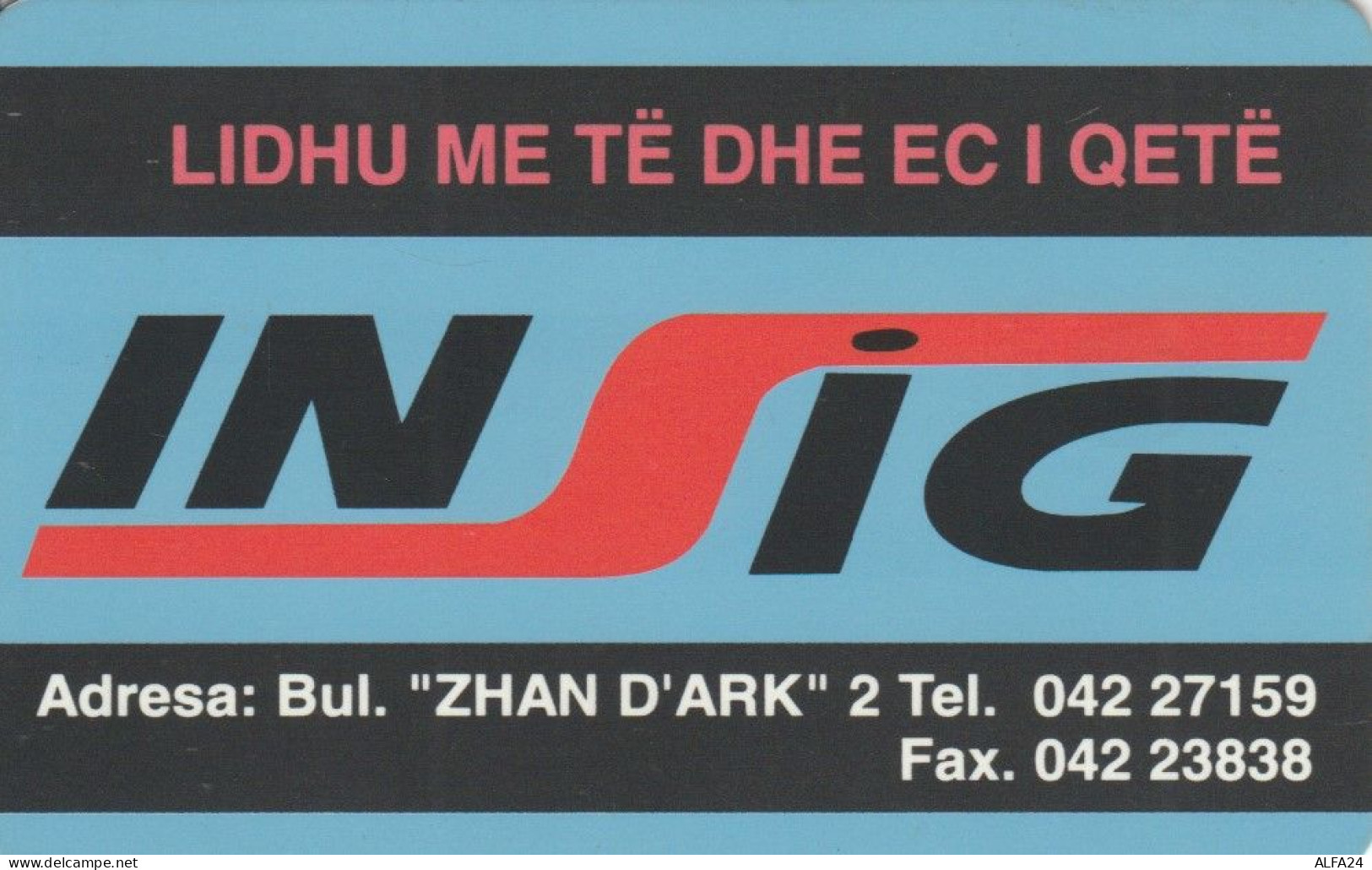 PHONE CARD ALBANIA (E73.34.7 - Albanie