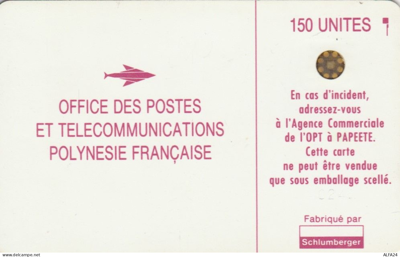 PHONE CARD POLINESIA FRANCESE (E73.26.3 - Polynésie Française