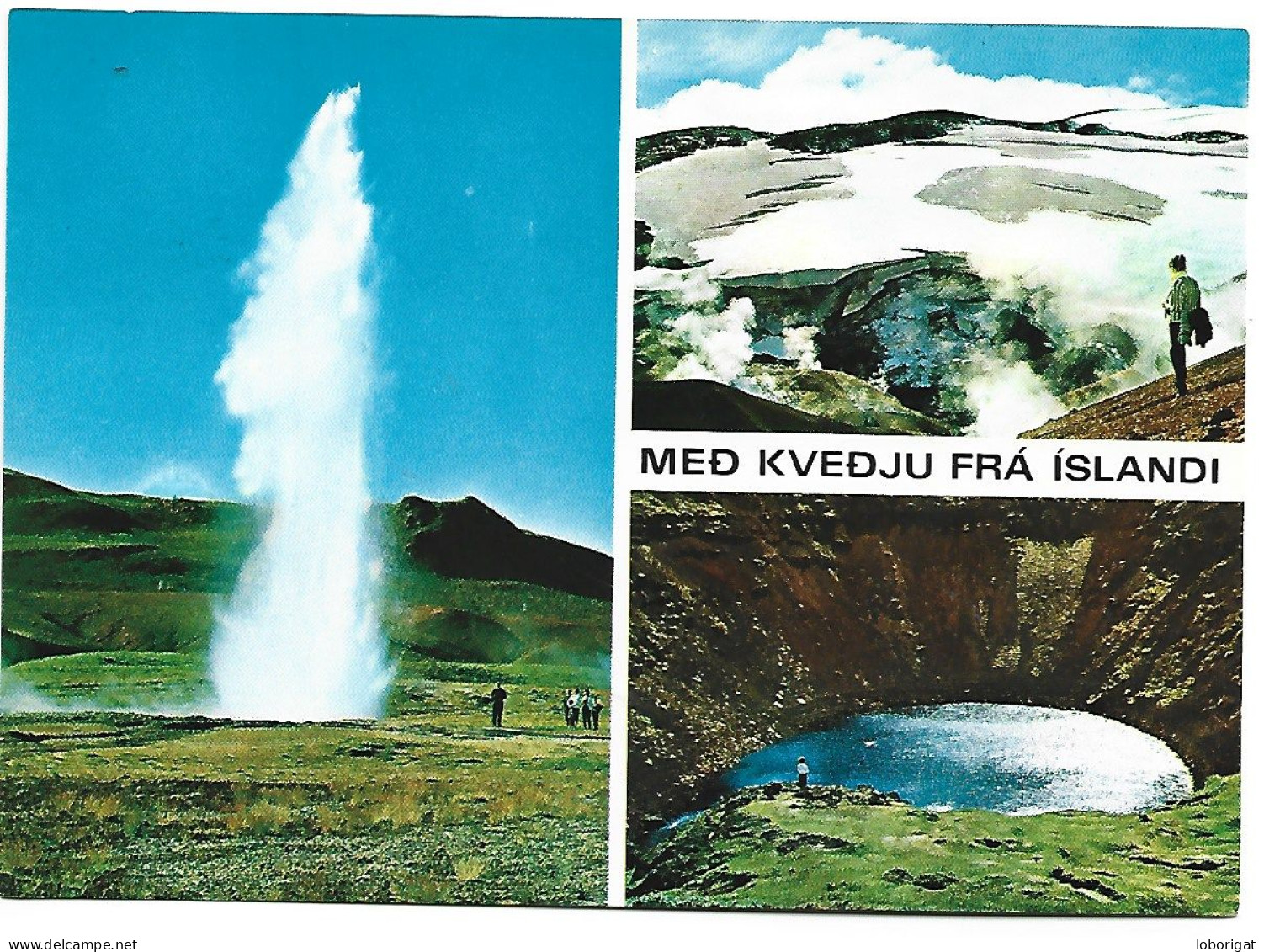 THE GEYSIR STROKKUR.- MED KVEDJU ISLANDI.-  ICELAND.-  ( ISLANDIA ) - Islande