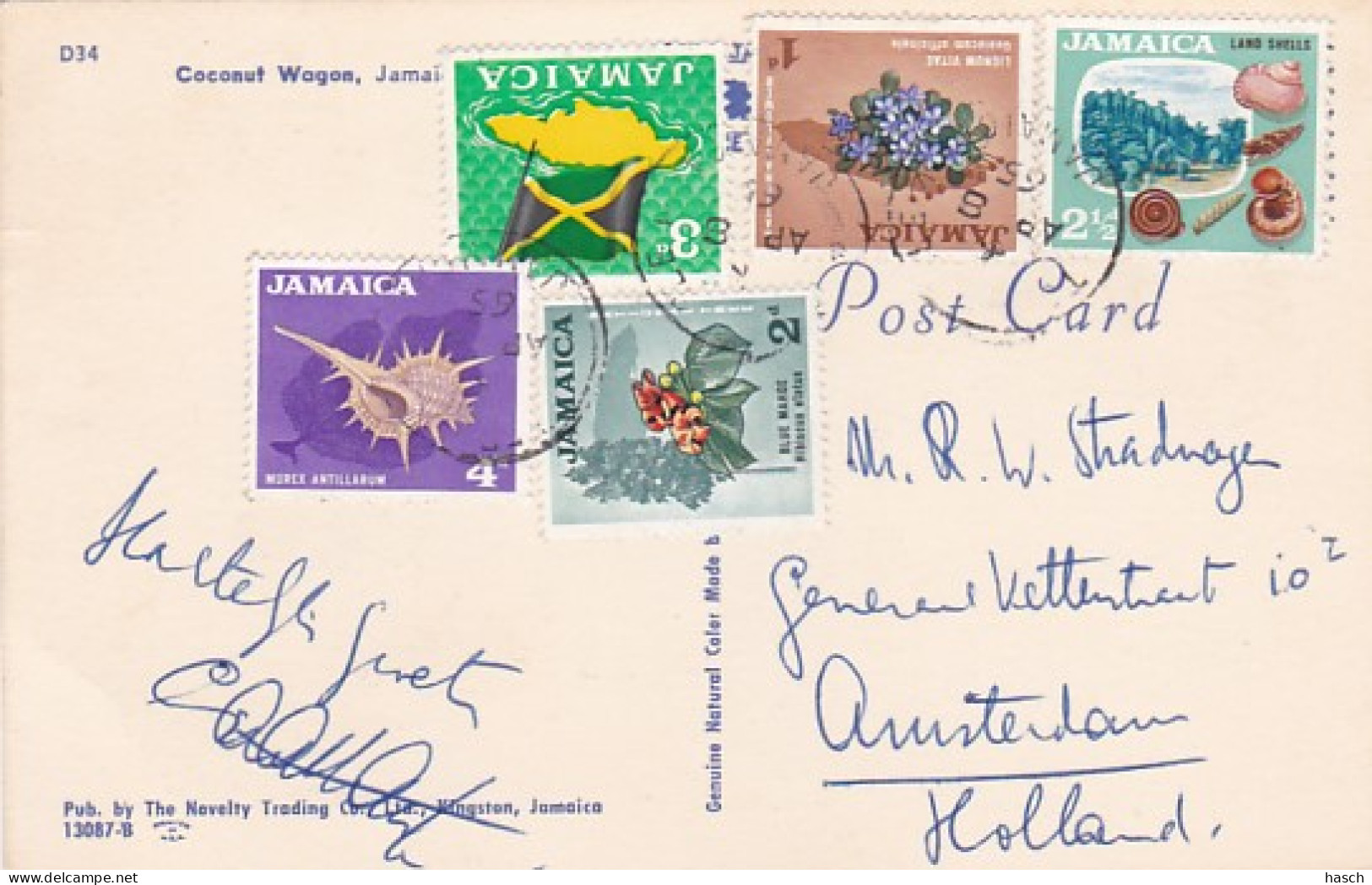 487825Jamaica, Coconut Wagon. (see Stamps )   - Jamaica