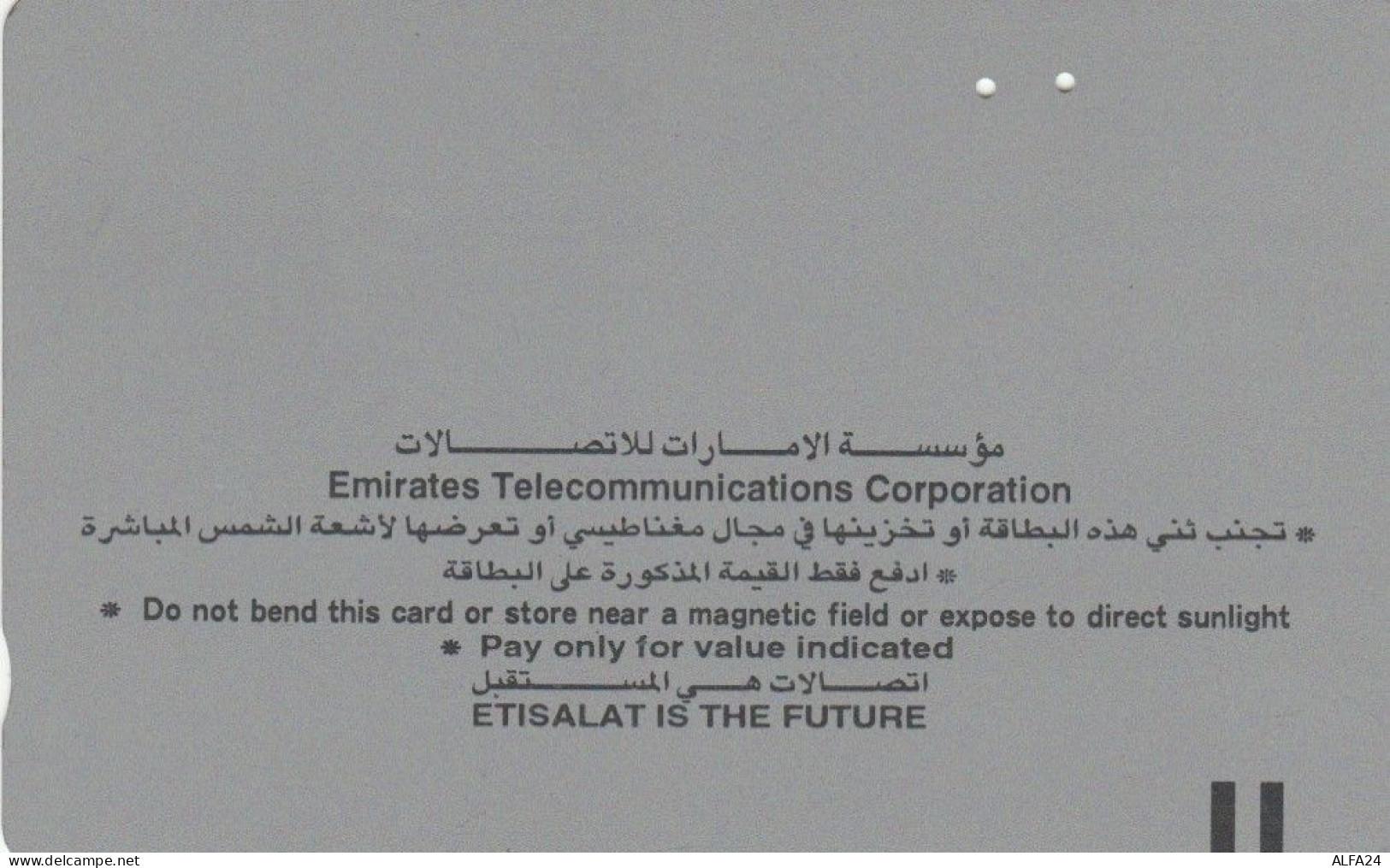 PHONE CARD EMIRATI ARABI (E74.30.4 - Emirats Arabes Unis