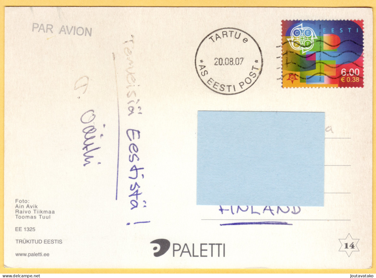 Estonia - Tartu - St. John’s Church, University, Art Museum, Emajogi River Boats -50th Ann. Of EUROPA Stamp, Mi 537 - Estonie