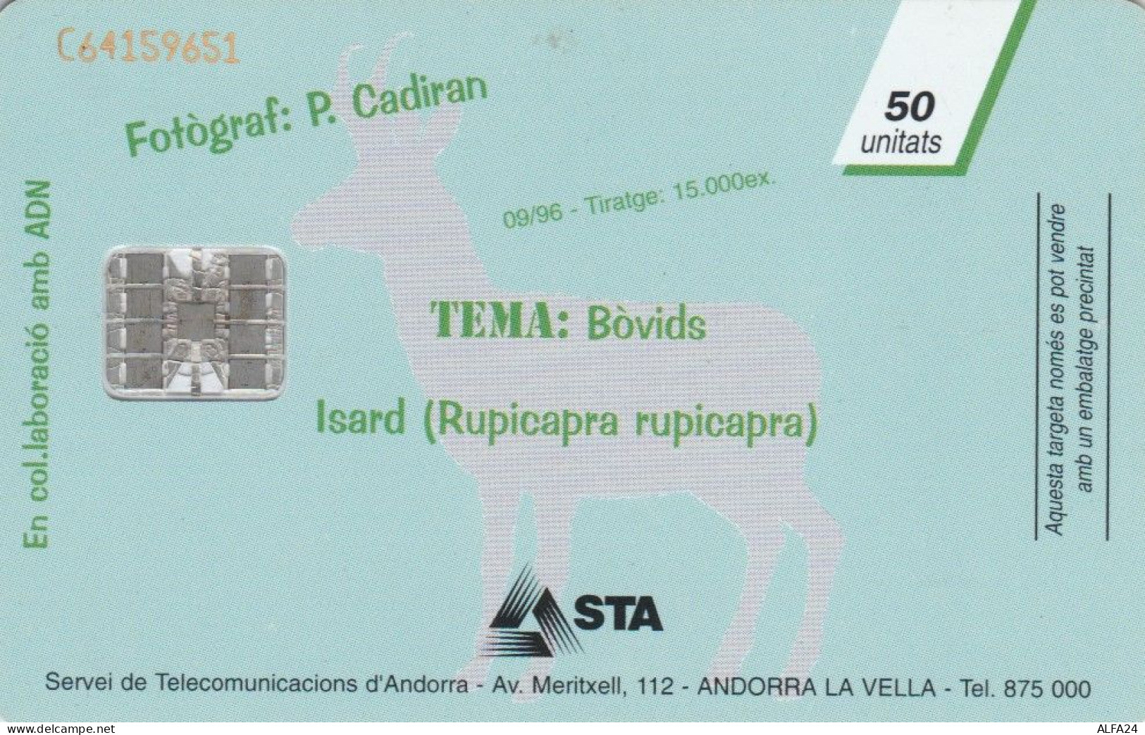 PHONE CARD ANDORRA (E75.12.1 - Andorra