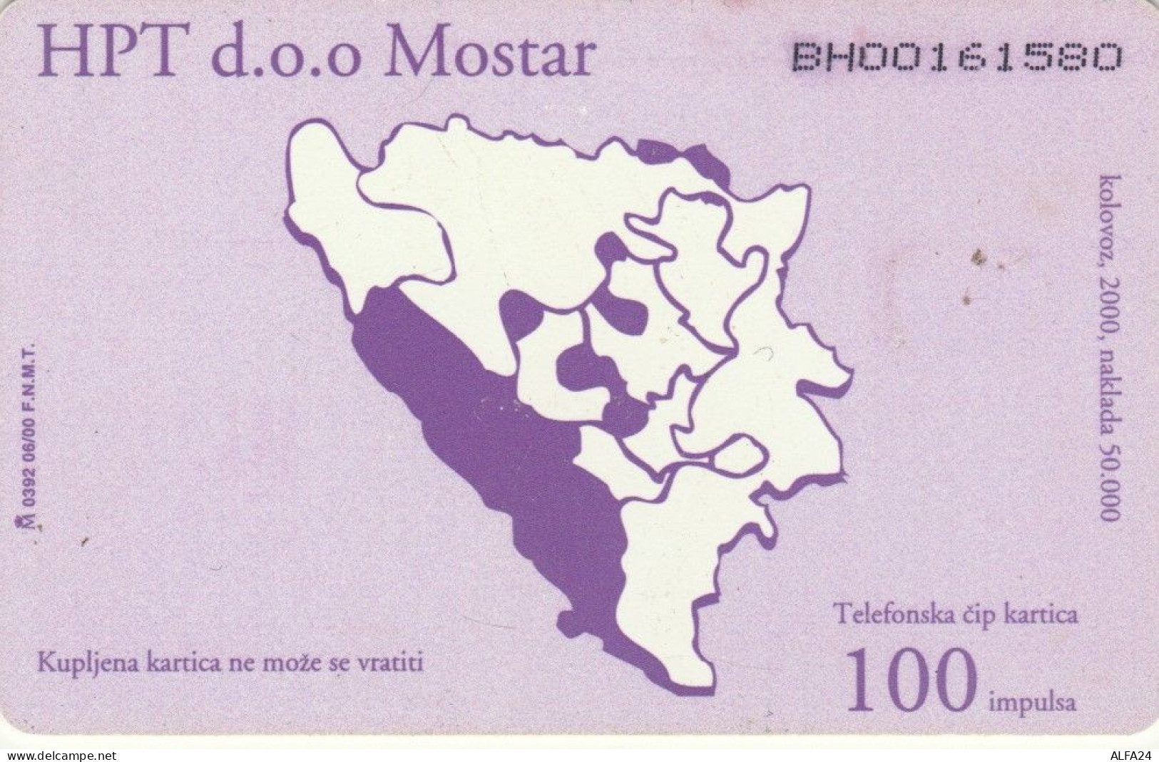 PHONE CARD BOSNIA (E75.10.6 - Bosnia