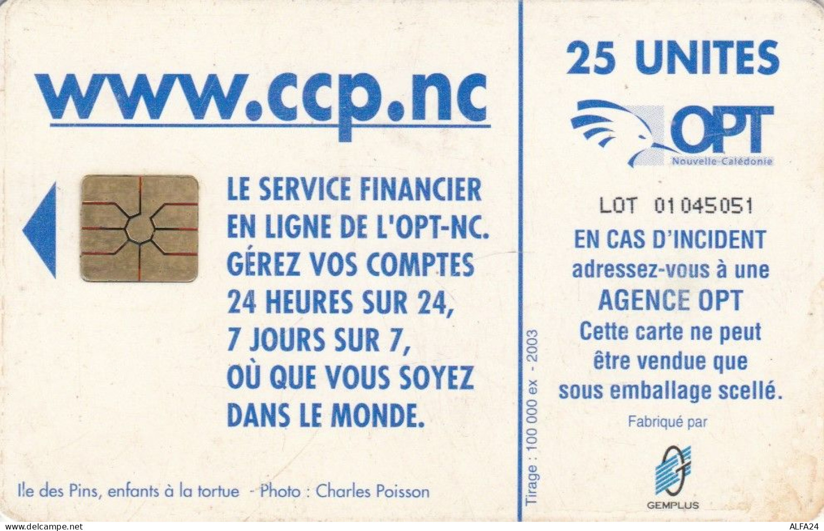 PHONE CARD NUOVA CALEDONIA (E75.7.1 - New Caledonia