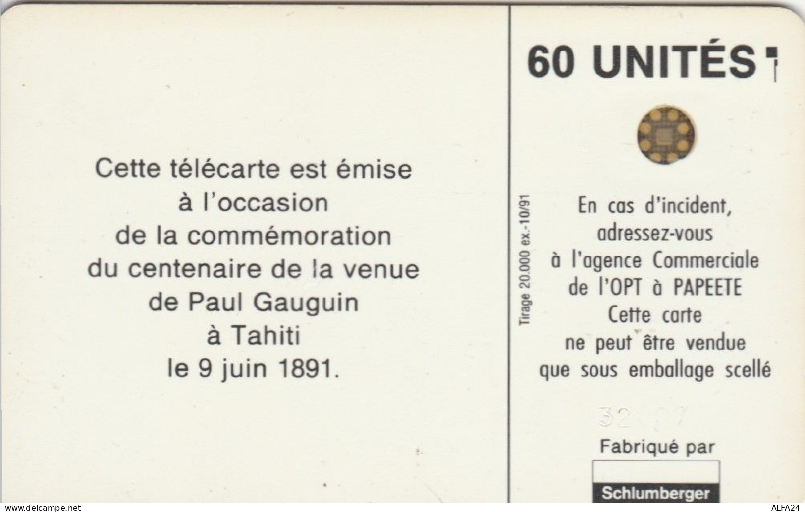 PHONE CARD POLINESIA FRANCESE (E75.6.1 - Polinesia Francese