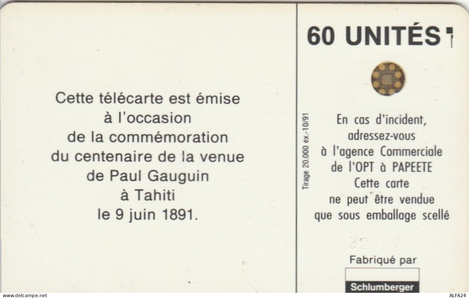 PHONE CARD POLINESIA FRANCESE (E75.6.1 - Polynésie Française