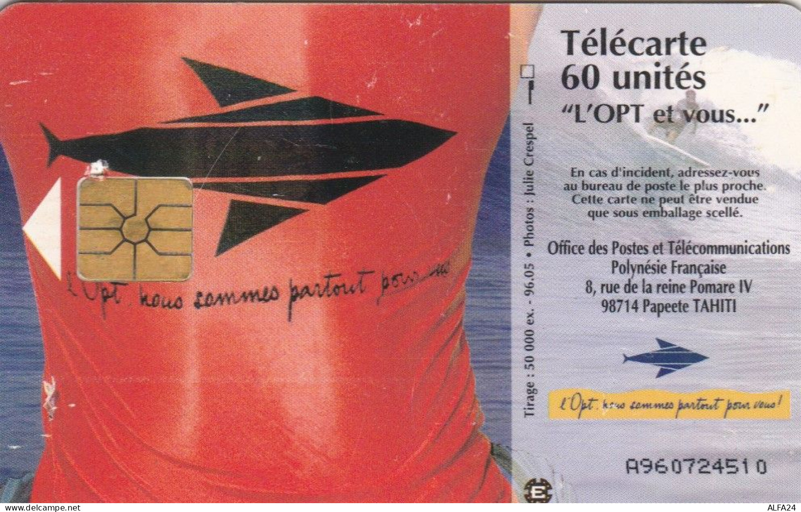 PHONE CARD POLINESIA FRANCESE (E75.4.7 - French Polynesia