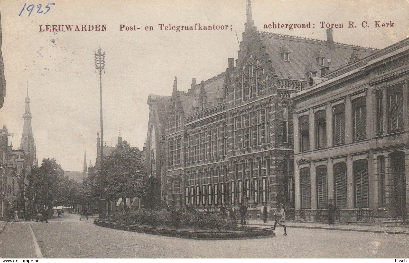 4888177Leeuwarden, Post En Telegraafkantoor. 1925.   - Leeuwarden