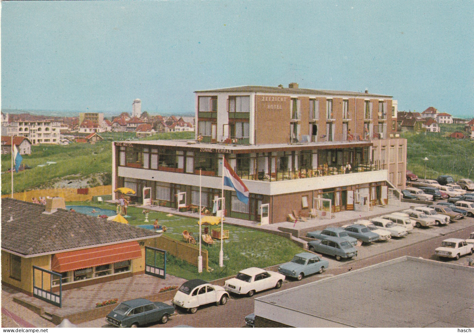 4905 23 Noordwijk Aan Zee, Hotel Restaurant Zeezicht Zeemotel. (Kleine Vouw Linksonder.)  - Noordwijk (aan Zee)