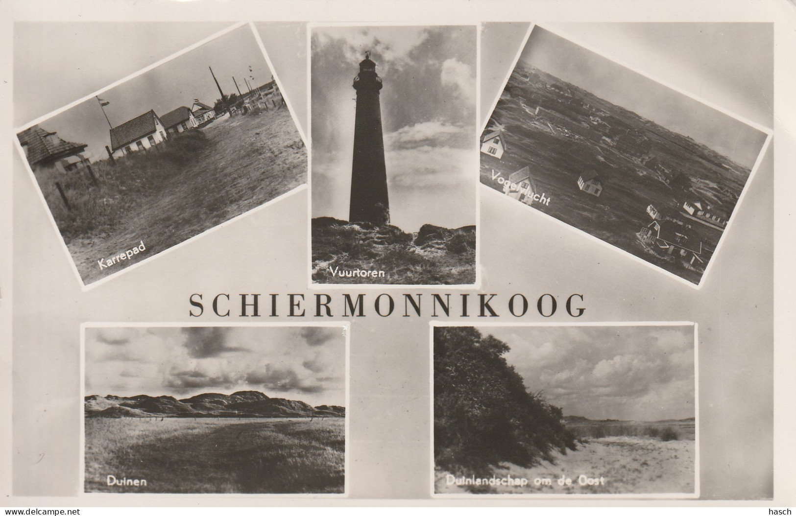 4905 135 Schiermonnikoog, Multivues. (Fotokaart.) (Linkerkant Een Kleine Beschadiging.)  - Schiermonnikoog