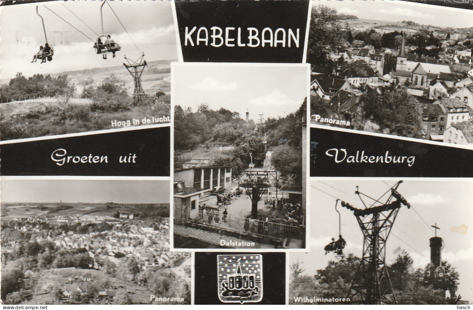 4905 162 Valkenburg, Kabelbaan. (Fotokaart.) (Diverse Vlekken, Zie Achterkant.)  - Valkenburg