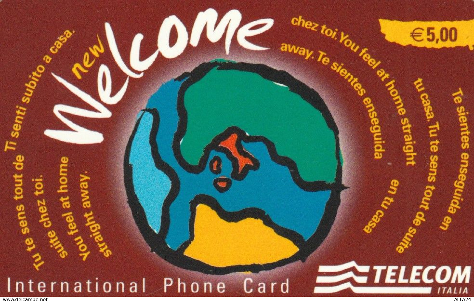 PREPAID PHONE CARD TELECOM WELCOME PROTOTIPO WCA (E77.39.1 - Tests & Diensten