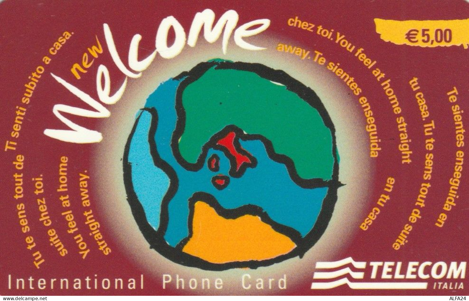 PREPAID PHONE CARD TELECOM WELCOME PROTOTIPO WBT (E77.39.3 - Test- Und Dienst-TK