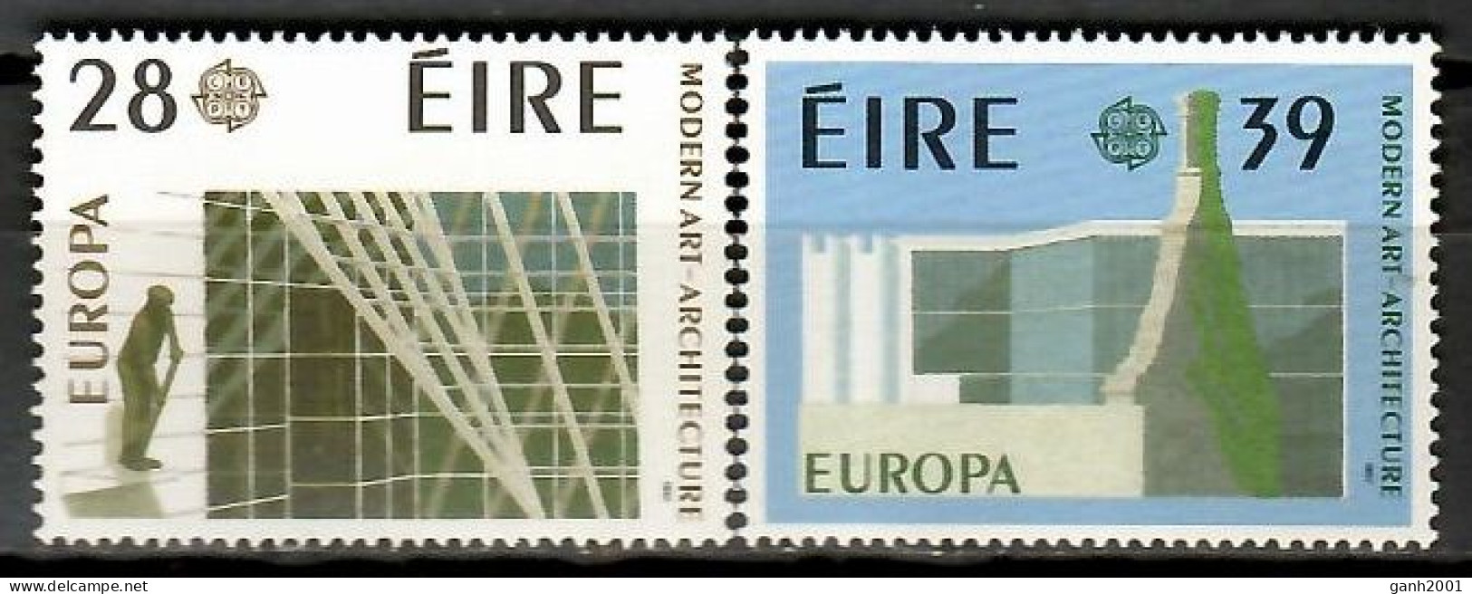 Ireland 1987 Irlanda / Europa CEPT Architecture Monuments MNH Arquitectura Architektur / Jy14  23-24 - 1987