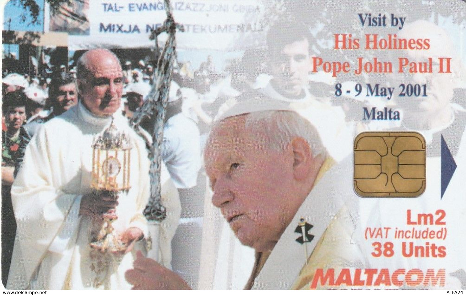 PHONE CARD MALTA PAPA (E78.3.8 - Malta