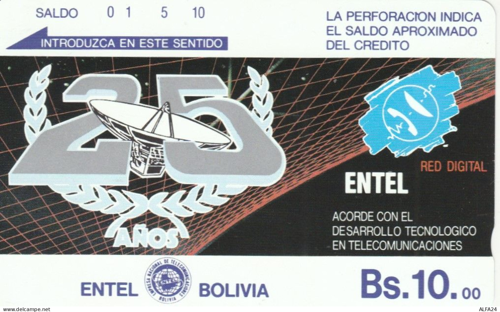 PHONE CARD BOLIVIA (E78.50.3 - Bolivien