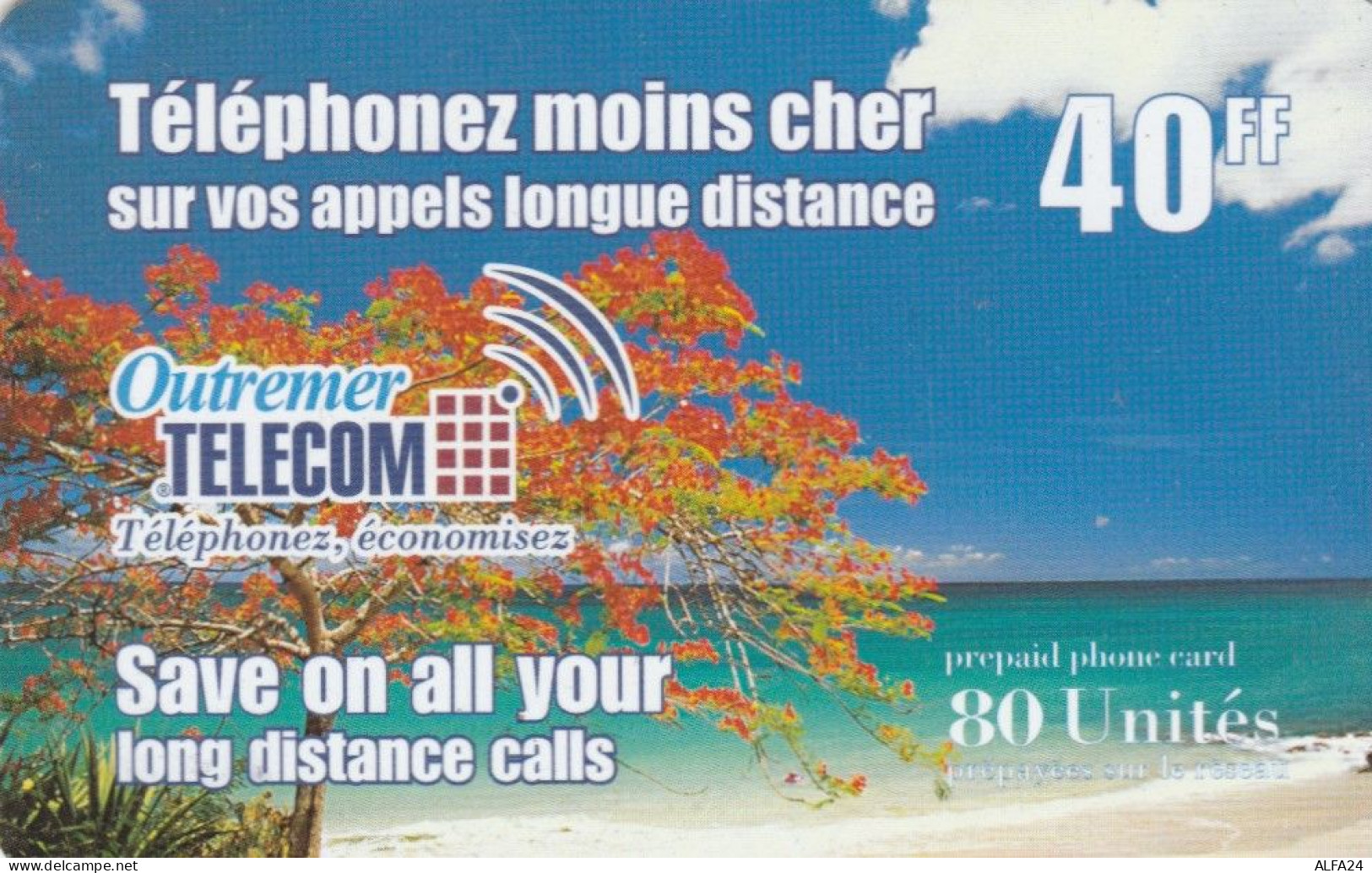 PREPAID PHONE CARD ANTILLE FRANCESI (E78.49.6 - Antilles (French)