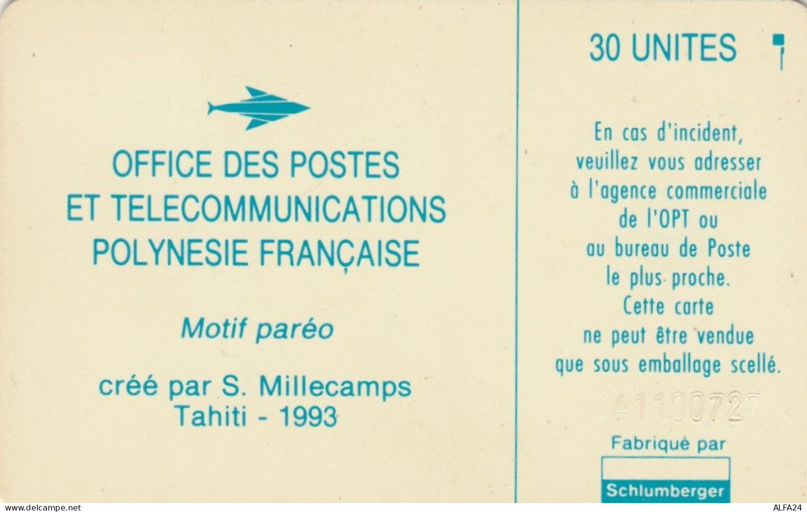 PHONE CARD POLINESIA FRANCESE (E78.35.6 - French Polynesia