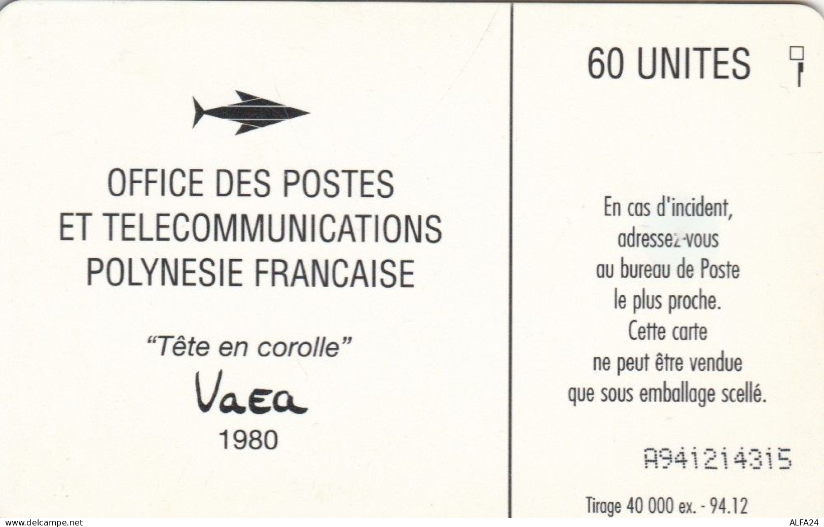PHONE CARD POLINESIA FRANCESE (E78.35.5 - Polynésie Française