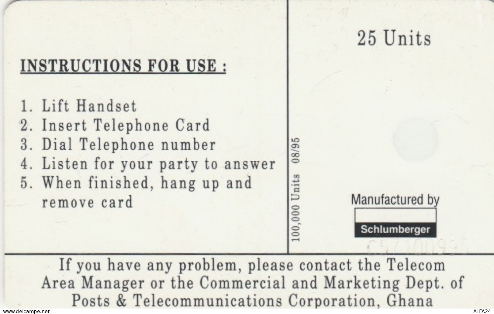 PHONE CARD GHANA (E78.30.8 - Ghana