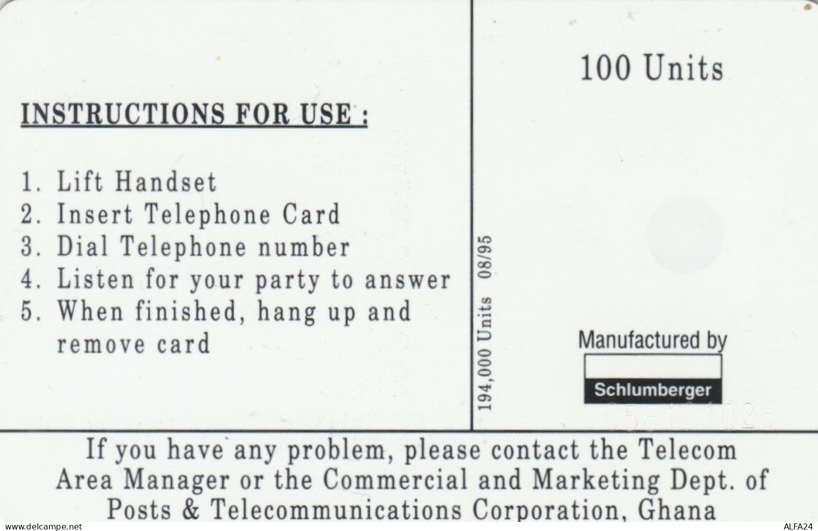 PHONE CARD GHANA (E78.30.6 - Ghana