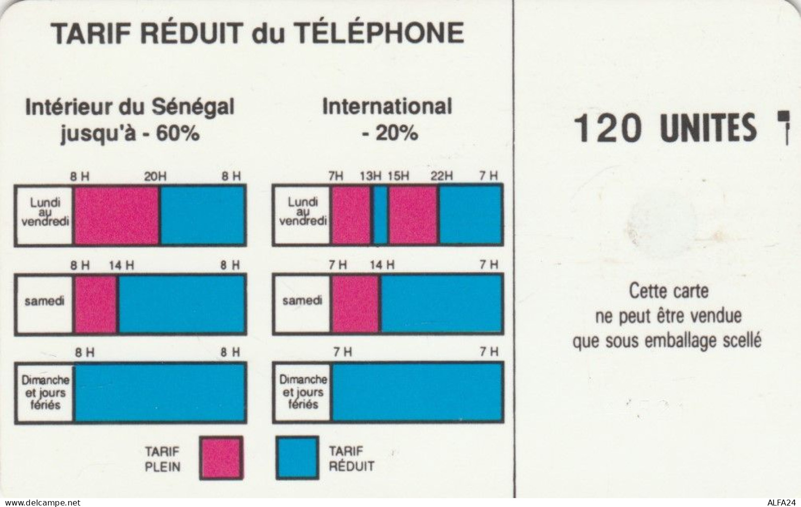 PHONE CARD SENEGAL (E78.30.4 - Senegal